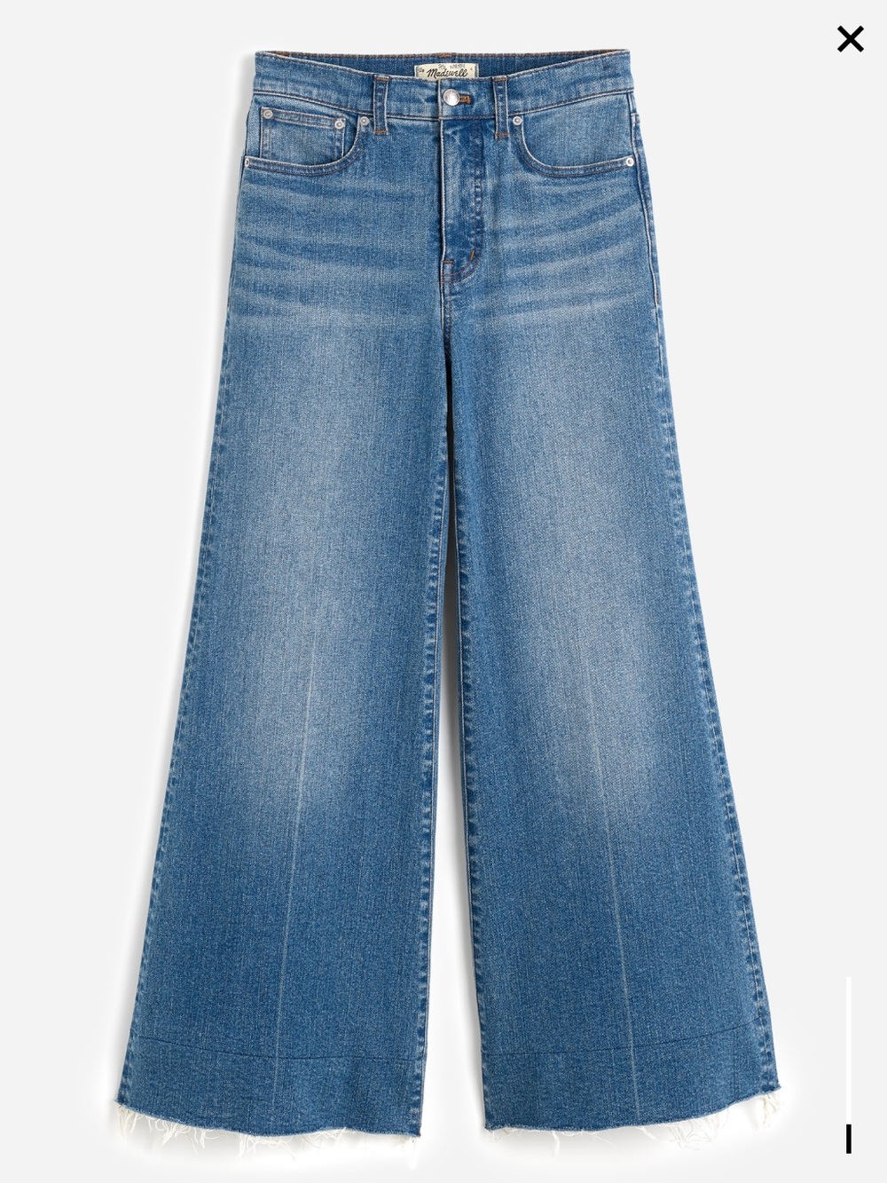 Madewell Flared Wide-Leg Crop Jeans